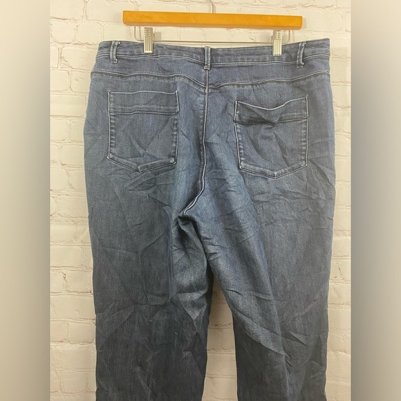 Coldwater Creek Jeans Womens Plus Size 16 Medium Wash High Waisted Straight Leg - Picture 6 of 10